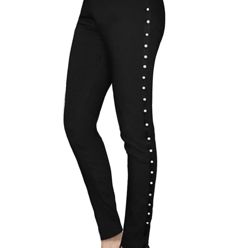 Hybrid & Company Black Pearl Studded Pants